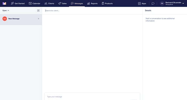 Mangomint App screen