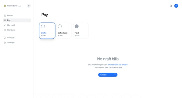 Pay • Tola screen