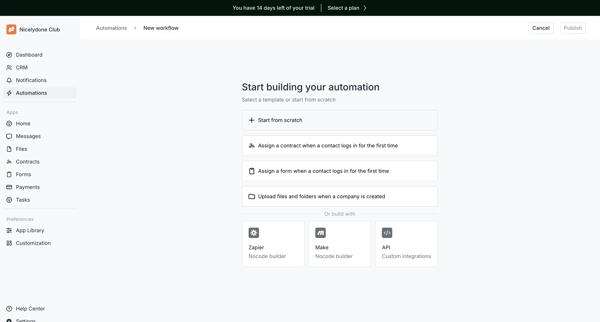 Assembly Dashboard – Nicelydone Club screen