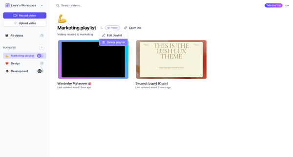 Tella — Video recording for work screen