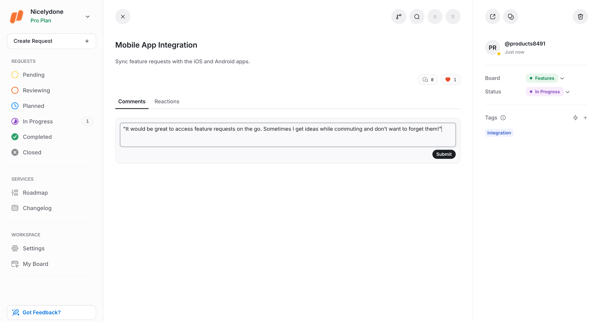 Request | UserJot screen