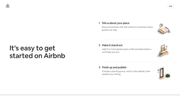 Create your listing - Airbnb screen