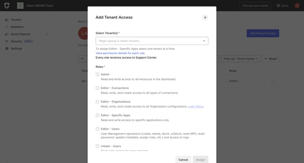 Member Details screen