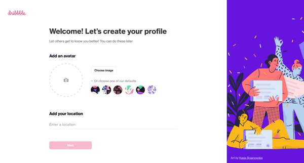 Dribbble - Discover the World’s Top Designers & Creative Professionals screen
