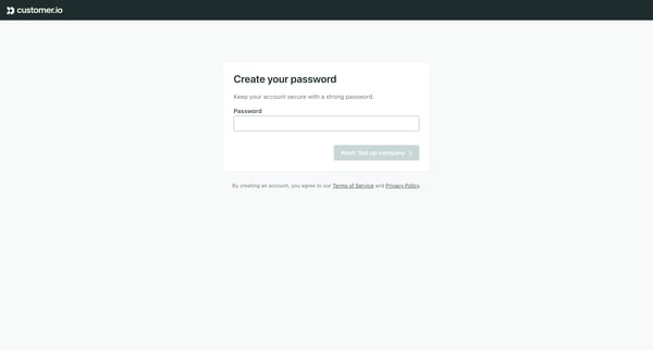 Customer.io screen