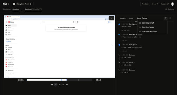 Steel | Open-source Headless Browser API screen