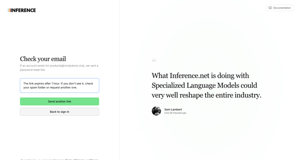 Inference.net | Full-Stack LLM Lifecycle Platform screen