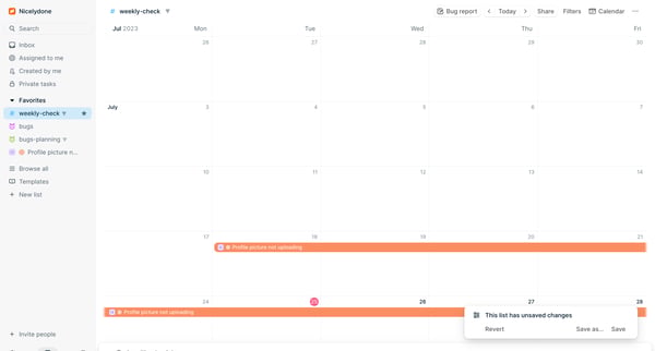 weekly-check - Height screen