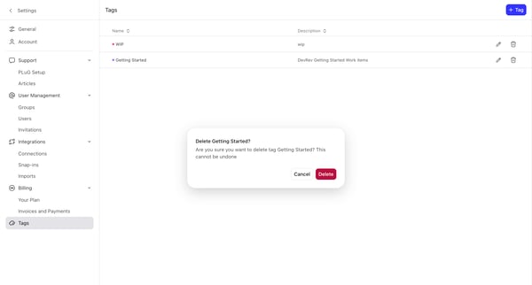 DevRev screen