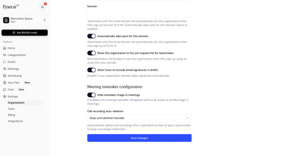 Fyxer AI screen