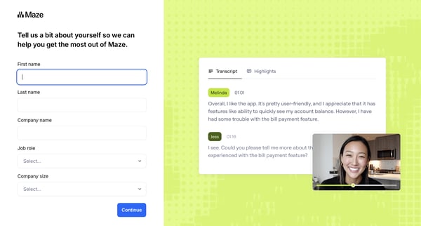 Maze screen