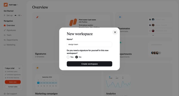 Overview | Scribe screen
