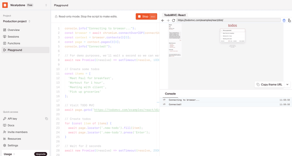 Browserbase - Headless Web Browser API screen