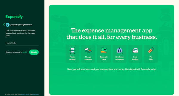 Expensify | Spend Management Software for Receipts  Expenses screen