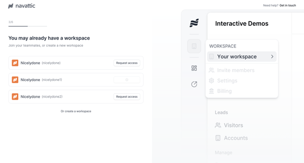 Onboarding screen
