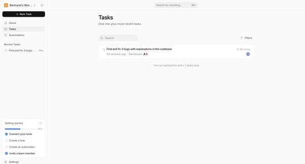 Tasks — Tembo from Tembo