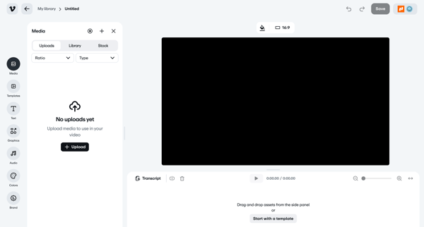 Vimeo screen