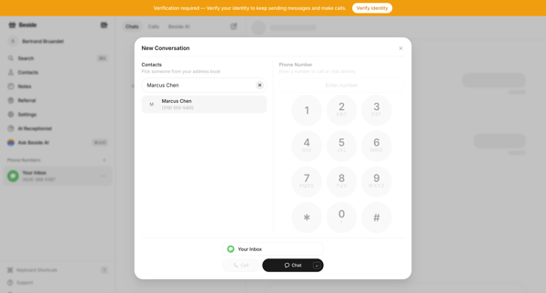 Chats - Your Inbox - Beside screen