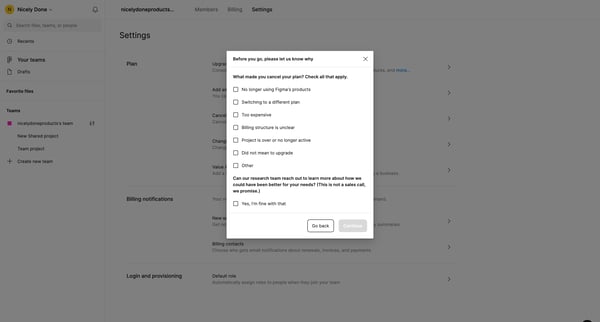 nicelydoneproductss team Admin Console – Figma screen