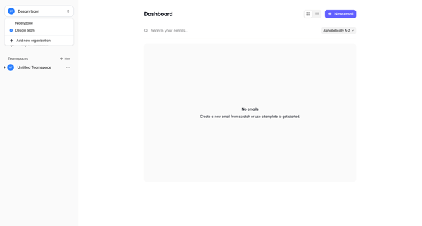 Dashboard — Tabular screen