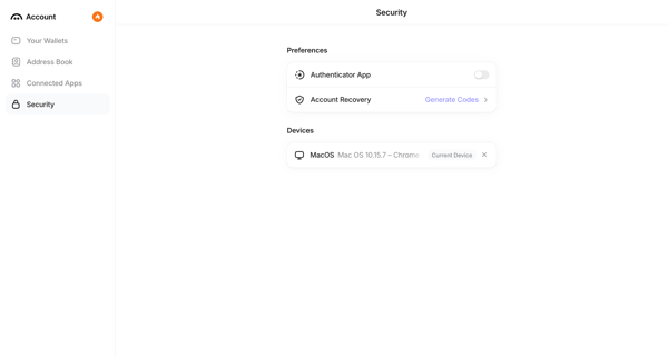 Aave Account screen
