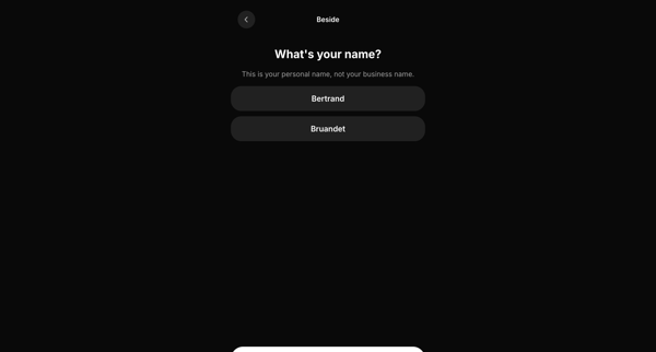 Beside | Join - Beside screen