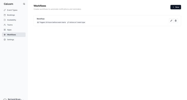 Workflows | Cal.com from Cal.com