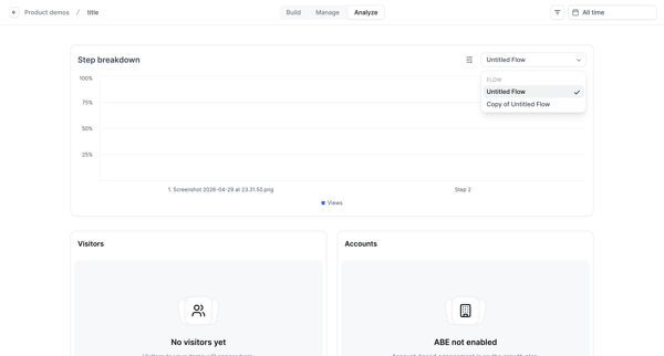 Builder - Untitled Flow screen