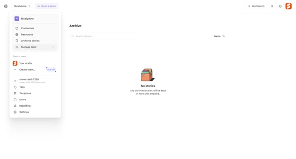 Archive - Tines screen