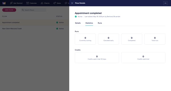 Mangomint App screen