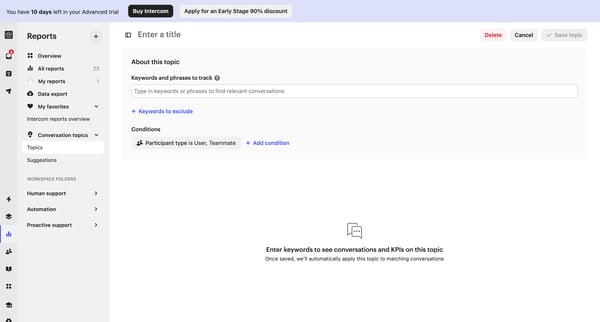 Reports | Nicelydone  Intercom screen