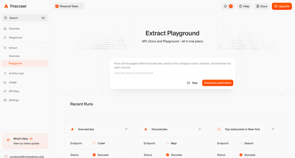 Firecrawl - The Web Data API for AI screen
