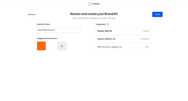 Creative Automation Platform screen
