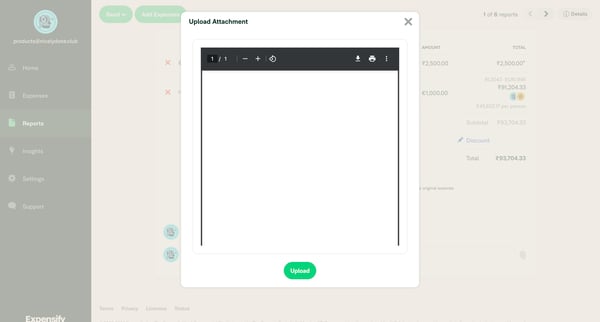 Invoice 2024-07-26 - Expensify - Report screen