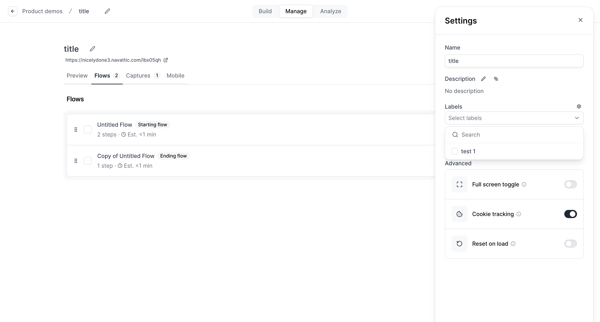Builder - Untitled Flow screen