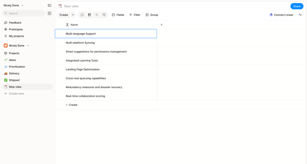 Nicely Done » New view screen