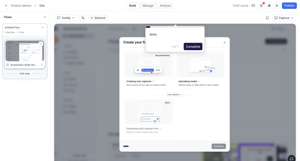 Builder - Untitled Flow screen