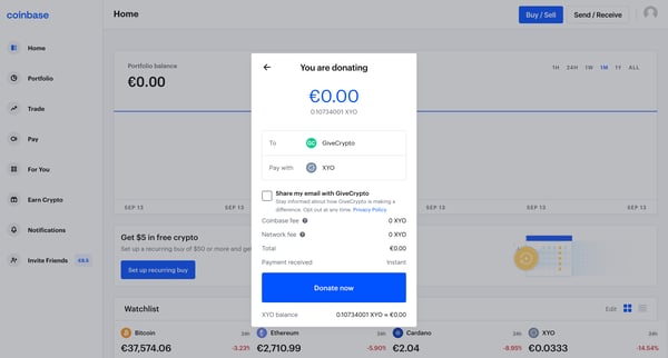 Coinbase from Coinbase