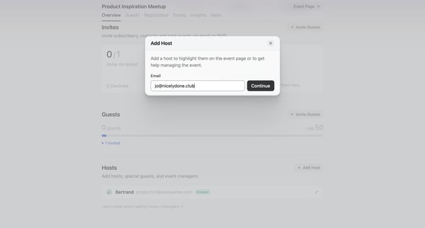 Product Inspiration Meetup · Luma screen