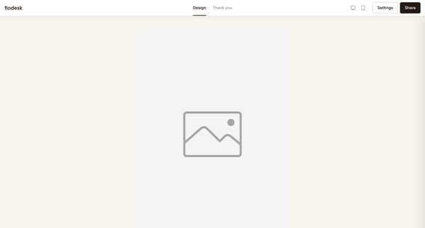 Simple link in bio | Flodesk screen