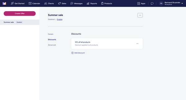 Mangomint App screen
