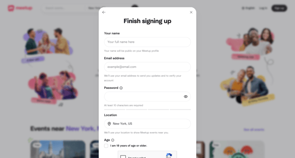 Meetup | Find Local Groups, Events, and Activities Near You screen