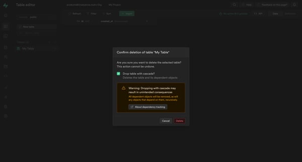 My Project | Supabase from Supabase