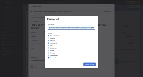 Home - Follow up on If not already scheduled, set up a recurring screen