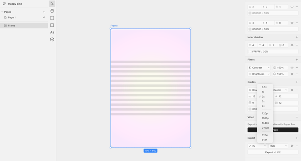 Happy pine · Paper screen