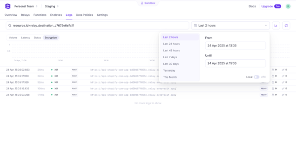 Evervault screen