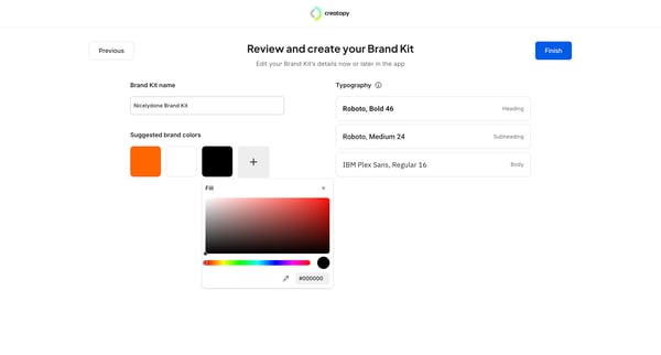 Creative Automation Platform screen