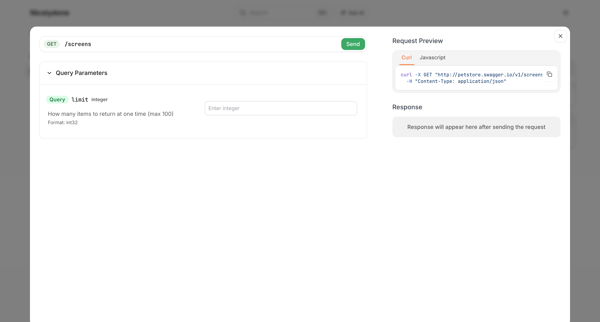 List all screens - Nicelydone screen