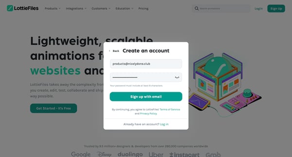 LottieFiles Download Free lightweight animations for website | app screen