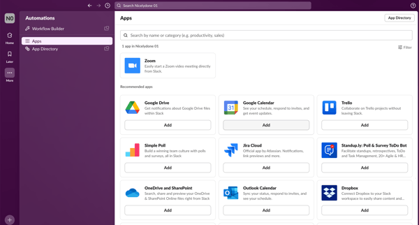 Apps - Nicelydone 01 - Slack screen